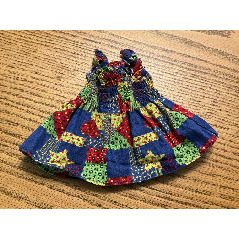 American Girl Doll Julie Patchwork Quilted Outfit Smocked Tank Top